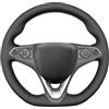MEWANT Coprivolante Su Misura da Cucire per Opel Astra | compatibile con Opel Astra (K) / Combo / Corsa (E|F) / Grandland X / Insignia (CT) B Traspirante Per Volanti Riscaldati