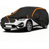 Generico Telo Copriauto Impermeabile per BMW X1 U11 SAV 2022-2025 (4505x1845x1642mm),Telo Copriauto Parasole Impermeabile Per Esterni, Copri Auto per Esterno (Nero)