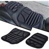Lapiglo - 2 Pezzi per Moto, Cuscinetto in Gel per Sedile con Assorbimento degli Urti, Copertura Traspirante Antiscivolo, Ergonomico, Riduzione della Pressione, Nero