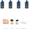 HOFFCAR Kit tagliando 4 FILTRI e 4L OLIO V compatibile con Suzuki Swift III 1.3 DDIS 55kw dal 2005