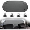 AHEZQILU Parasole auto posteriore 100 x 50 cm, parasole per finestrino posteriore auto pieghevole con 4 ventose, parasole posteriore auto in rete per SUV auto coprivetro auto