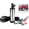 iPobie Pompa Carburante 12v 38mm,Pompa Acqua e Olio per Liquidi per Auto Diesel Pompa Acqua Combustibile