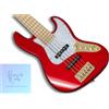 Swing Guitars Jazz Deluxe 5 Candy Apple Red 4,84 kg basso elettrico