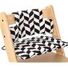 volumoon Morbido cuscino per sedile,Cuscino compatibile con Stokke Tripp Trapp,Fodera in Cotone Laminato per Seggioloni,Accessori per seggiolone,Cuscino Seduta,per neonati,bambini e bambini piccoli
