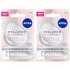 NIVEA Balsamo per labbra idratante Hyaluron Lip Moisture Plus Rose, 5,2 g (Confezione da 2)