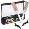 TERMIX - True Colors Pride Edition | Kit di styling con spazzole termiche Ø 23 e Ø 28, 2 pinzette professionali e beauty case | Brushing, volume, movimento e definizione professionale per i capelli