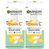 Garnier Crema sierica contro la pelle stanca e le macchie scure, cura del giorno 2 in 1 per un maggiore bagliore e una carnagione uniforme, con vitamina C, Skin Active, 50 ml (Confezione da 2)