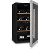 LES PETITS CHAMPS H.Koenig Les Petit Champs Cantina da vino da incasso 32 bottiglie per conversazione CAVCD32 80L, acciaio inossidabile, porta vetrata anti-UV, sistema termodinamico regolazione da 5°C a 18°C