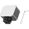 CAZSTYK Mini luce di riempimento a LED in alluminio con 3 temperature di colore Supporto per scarpa fredda per fotocamera Telefono Fotografia Vlog Live Streaming Viaggio Vlog Light Set
