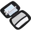 MoSundi Kit clip riflettente per fotocamera smartphone, con lente in vetro HD, rotazione a 360°, per selfie, video, vlog, colore nero (bianco1)