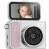 Springwillfly Telecamera CCD con schermo girevole per studenti fotografi che necessitano di opzioni di inquadratura flessibili in spazi ristretti (argento)