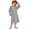 Dorian Home - Accappatoio Bambino Bambina in Microfibra Anallergico, Morbido, Leggero Salvaspazio Assorbente, Rapida Asciugatura con Cappuccio, Tasche, Cintura a Passanti e Gancio, Lavabile (no Stiro)