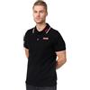 Lonsdale Polo da Uomo Lion, vestibilità Stretta, Sabbia/Nero/Bianco, XXL