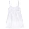 YAMAMAY - Camicia da Notte con Spalline Fini in Sangallo, Bianco, Linea Broderie, Donna, L