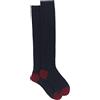 GALLO UOMO CALZA LUNGA LANA BOUCLE' 2334D-4533 BLU-AMARANTO TG. 43-45