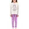 Disney Elsa Pigiama per Ragazze, T-Shirt e Pantaloni Lunghi Set da 2 Pezzi per Ragazza, Pigiama in Morbido Cotone Bianco dal Design Frozen, Pigiama Regalo per Bambina | 5 Anni - Bianco