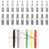 JOINPAYA 10 Perline Finali in Metallo per Ombrello Pieghevole, Ricambio per Stecche, Chiusura Sicura, Argento, 10 Set