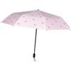 BESTonZON Ombrello Parasole Pieghevole Anti-uv Rosa in Poliestere e Vinile per Pioggia e Sole Protezione Resistente e Design Semplice per Giornate Soleggiate e Piovose
