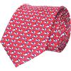 WITZROYS Cravatte eleganti da uomo in 100% seta con stampa di cani rossi + confezione regalo, ideali per matrimoni, feste, appuntamenti, regali, Rosso, Regular Length - 59