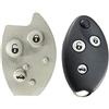 carcasaschulas Gommino 3 pulsanti per il telecomando / guscio / chiave Citroen C5 XSARA