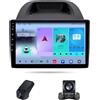 Yihyati Android Autoradio per Ford EcoSport Eco Sport 2017-2023 Carplay Android Auto Wireless,9 Pollici Touch Screen Auto Stereo 2 Din GPS Navigazione/Bluetooth Radio FM Schermo Retrocamera(X1)