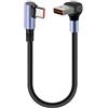 NUEAYMS 66W Cavo Dati di Ricarica Veloce Curva a 90 Gradi Telefono Cellulare USB Tipo C Custodia di Alimentazione 15/25/50cm USB a C Cavo di Ricarica Veloce