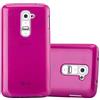 Cadorabo Custodia per LG G2 Mini in Hot Pink - Morbida Cover Protettiva Sottile di Silicone TPU con Bordo Protezione - Ultra Slim Case Antiurto Gel Back Bumper Guscio