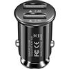 Jewan Adattatore Accendisigari USB, 24W/4.8A Caricatore USB Auto 2 Porte Presa 12-24V Accendisigari Carica Cellulare per iPhone, iPad Air, Samsung, Xiaomi