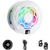 MuchLuckystar Dispositivo di raffreddamento portatile per telefono, attacco magnetico con luce RGB, controllo intelligente della temperatura, ventola di raffreddamento per gaming, streaming, uso pesante del