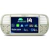 XTRONS AUTORADIO GPS XTRONS PX7450FCL per FIAT 500 2007-2015 Android 14 Wi-Fi Carplay Android Auto