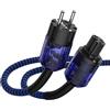 Brollitest Cavo di alimentazione HiFi High End con spina IEC Schuko per audio, amplificatore, subwoofer, DV/AV (1M)