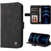 SEAHAI Cover per OPPO Reno 15 Pro 5G (Reno15 Pro), Ultra Sottile Custodia Premium PU Pelle Portafoglio Kickstand Slot per Schede [RFID Blocking] TPU Antiurto Flip Cover Libro - Nero