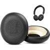 HTINDUSTRY Elite 45h Cuscinetti auricolari di ricambio compatibile con Jabra Elite 45h/Evolve2 65 (65MS 65UC USB)/Evolve2 40 (40UC 40MS USB) On-Ear Wireless Cuffia Cuscinetti per cuffie con Pelle proteica