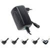 Life ALIMENTATORE 5V 2A 10W 5 CONNETTORI INTERCAMBIABILI 5.5x2.1 5.2x2.5 3.5x1.35 4.0x1.7 2.5x0.7 mm per HUB USB e TABLET