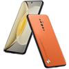 HULLIN Custodia Compatibile Con OPPO Reno2 Z (6.53), Cover Protettiva Pelle PU - Arancia