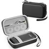 ProCase Borsa per stampante per SUPVAN E10, Nelko P21, Phomemo D30, ORGSTA S100, custodia compatta per mini stampanti adesive, nastri per etichette e accessori -Nero