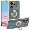 Yarxiawin Silicone Cover con Anello Supporto per Xiaomi 13T Pro (Grigio)