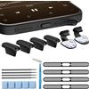 Dimdouda Kit di Tappi Antipolvere Lightning, Copertura Antipolvere per Altoparlante e Pasta Detergente per iPhone 14/13/SE/12 Serie, Kit di Pulizia con Strumenti per la Pulizia Della Porta di Ricarica, Griglia