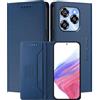 MOJIA Custodia per Oukitel C50, Resistente a Cadute e Graffi, Alta qualità PU Pelle Stile Portafoglio Cover Folio con Chiusura Magnetica. Dark Blue