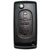 LAGE Ricambio Chiave per Telecomando Peugeot 107 207 306 307 308 407 607 3008 5008 Guscio a 3 Tasti, Lama con Scalanatura