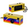 Fegtrtyoa Mini Camera Thumb HD 1080p con Charm da e Schermo da 0,96 Pollici per Facile Fotografia e Caricamento Foto Giallo