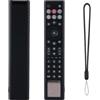 Smarbettiy HISENSE ERF6A66 - Cover in silicone flessibile per telecomando Hisense ERF6A66, antiscivolo, testurizzata, antiurto, presa migliorata, materiale lavabile, disponibile in vari colori, colore: nero