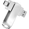 Sylkeov Chiavetta USB da 16 GB, doppia connessione USB C e USB 3.2, chiavetta USB tipo C con velocità di trasferimento fino a 200 MB/s, compatibile con smartphone, tablet, Mac e PC