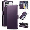 Yunubeyii Cover Libro per Xiaomi Poco F8 Pro - [Blocco RFID] Luxury PU Leather Portafoglio Card Holder Magnetic Phone Custodia con Kickstand, Cover Protettiva Antiurto, Viola