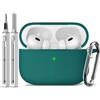 Inesore Compatible with AirPods Pro 1st/2nd Case - Deep Green-B