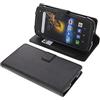 foto-kontor Custodia a Libro Compatibile con Blackview BV6900 Cover di Colore Nero