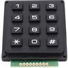 SIXRUN Modulo Tastiera a 12 Tasti, Tastiera con Interruttore a Membrana ABS 3x4 con Numeri 0-9 per Progetti di Microcontrollore, Design Esterno Compatto Facile Connessione per Elettronica Fai-da-te