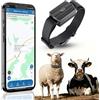 Winnes 4G GPS Tracker per bovini, monitoraggio in tempo reale, 3000 mAh, collare GPS anti-smarrimento, Geofence, 180 giorni, dati storici sul movimento, per bovini, pecore, cavalli, cammelli per la gestione