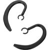 LRXIYODE Ganci per Auricolari Forma Ergonomica e Curva in Gomma Nero 2 Pezzi Anti-perdita Clip Auricolare Sportiva e Compatibile Cuffie per Uso Sportivo