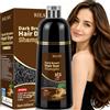 JELMOK Hair Dye Shampoo 3 in 1, 500ML Colorante Nero per Donna Uomo, Colorante Capelli Istantaneo, Hair Color Shampoo - Naturale-per Capelli per Donna Uomo (Marrone Scuro)